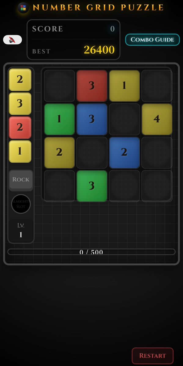 Number Grid Puzzle by TamuTamu0312