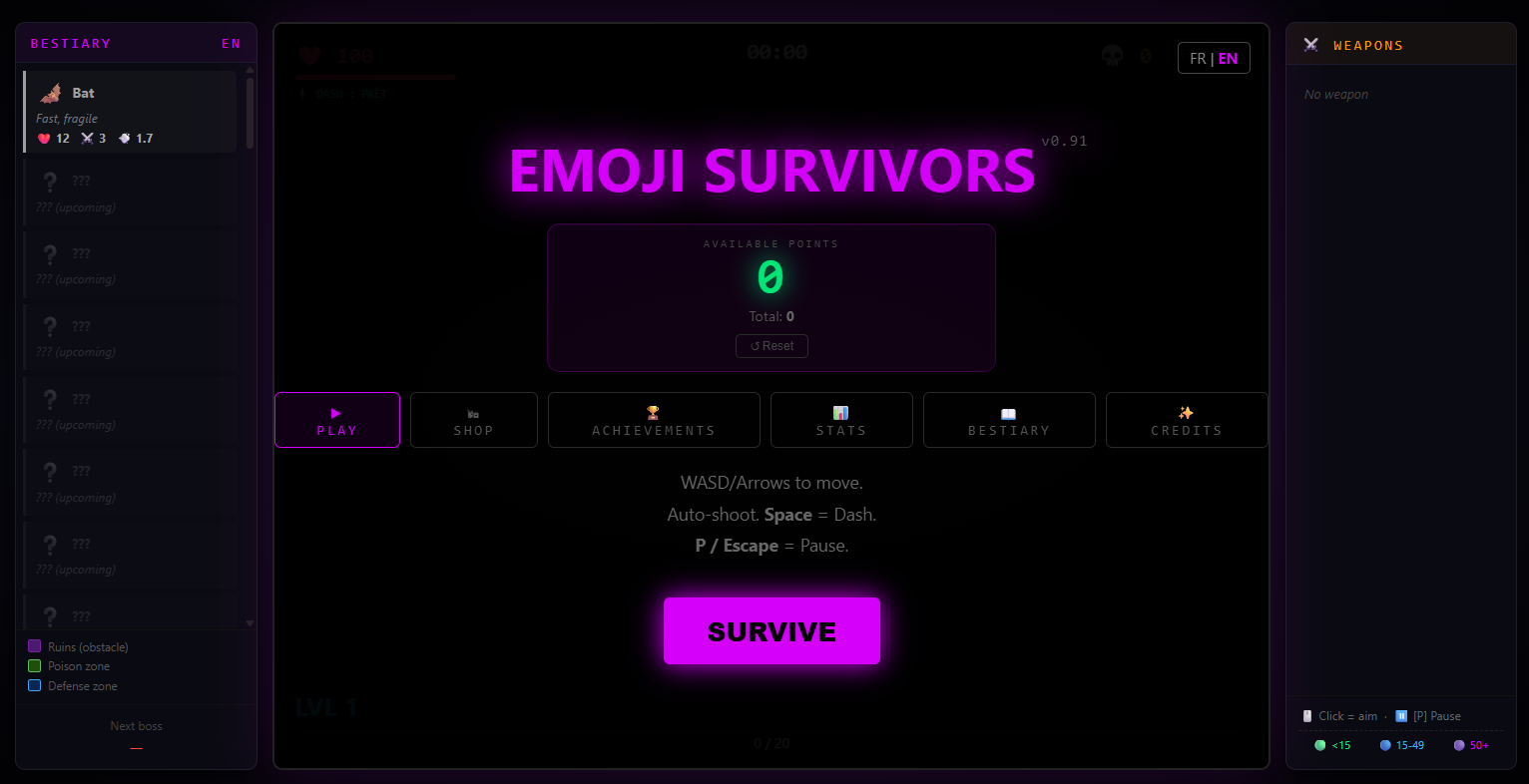 Screenshot 3 for EMOJI SURVIVORS