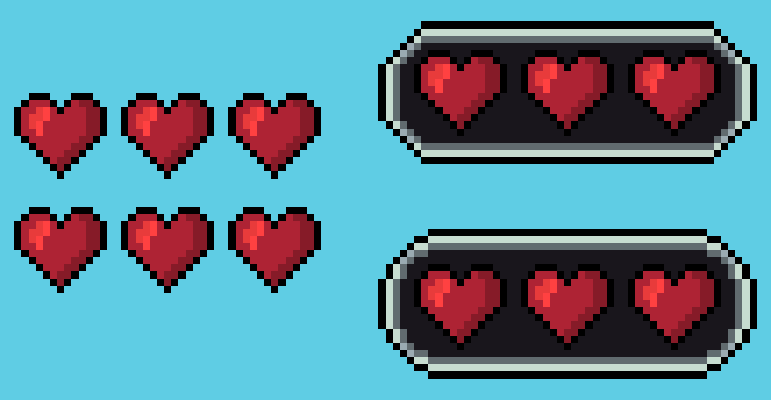 Health Bar Rusty Modular Health Bar Pack by pxlpunkt