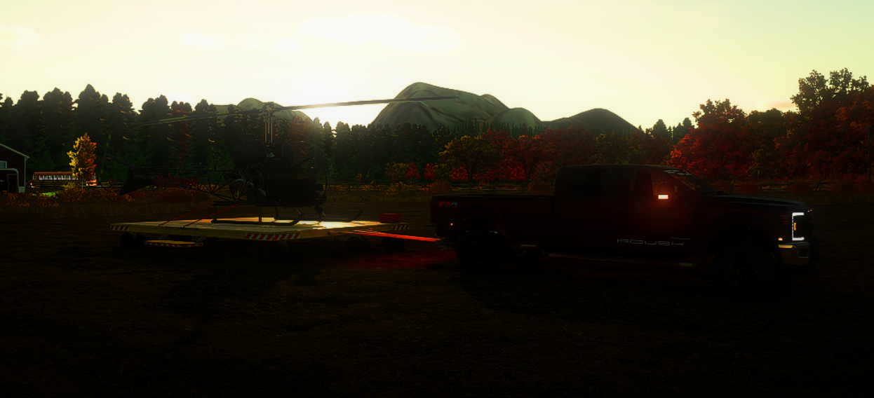 Screenshot 2 for FS25 - Movable Helipad Trailer