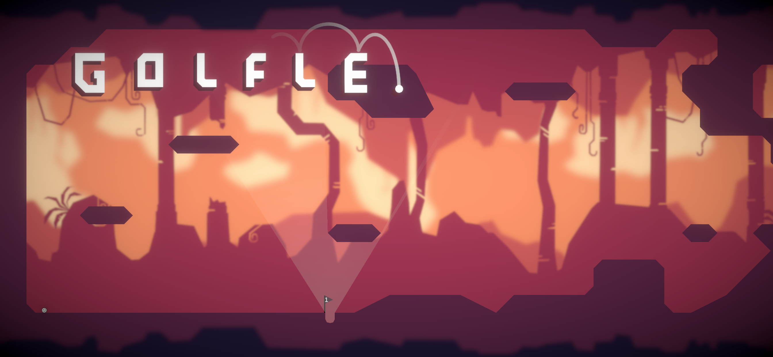 Screenshot 2 for Golfle: Daily Cave Golf