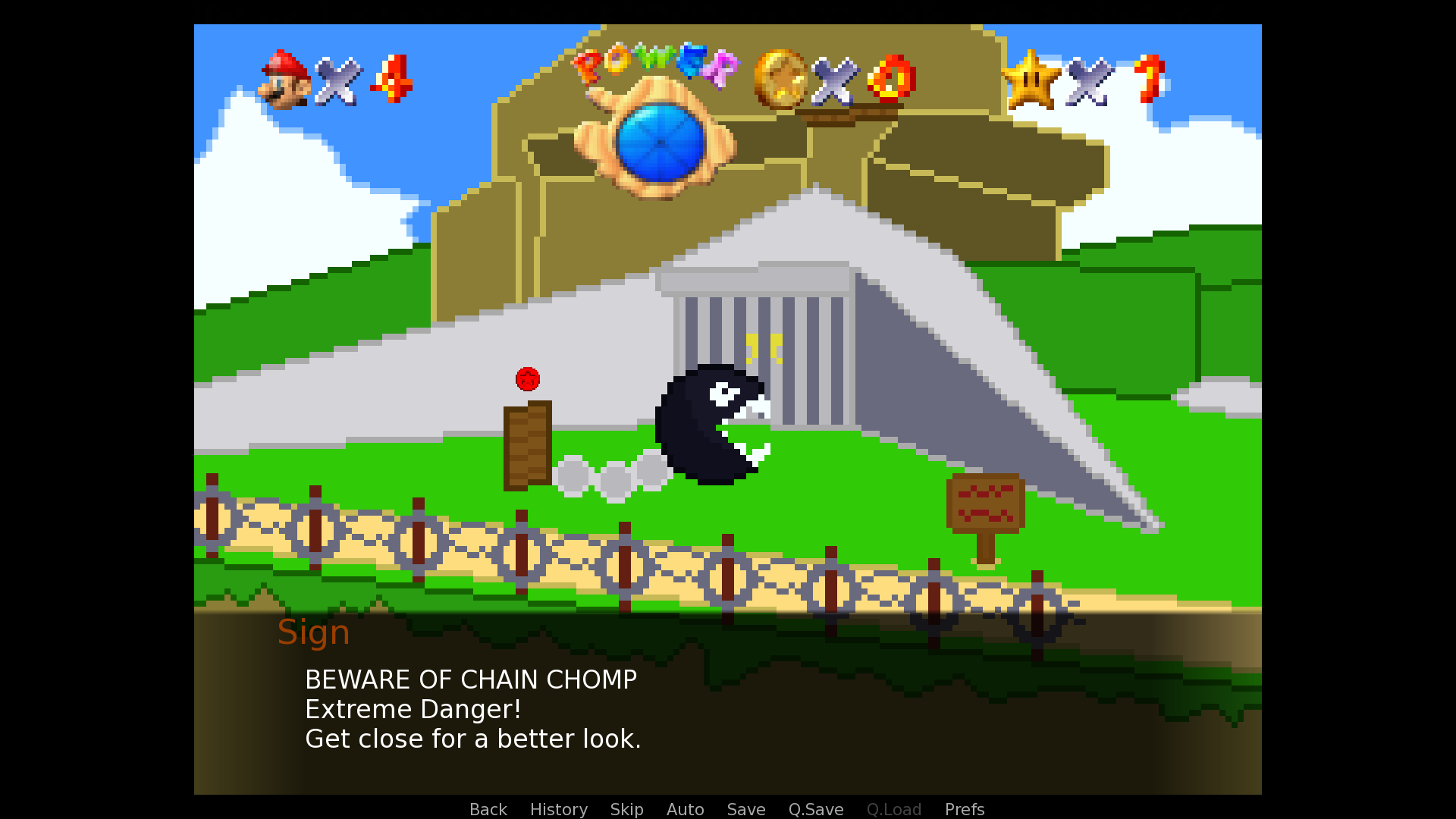 Screenshot 4 for Super Mario 64 VN