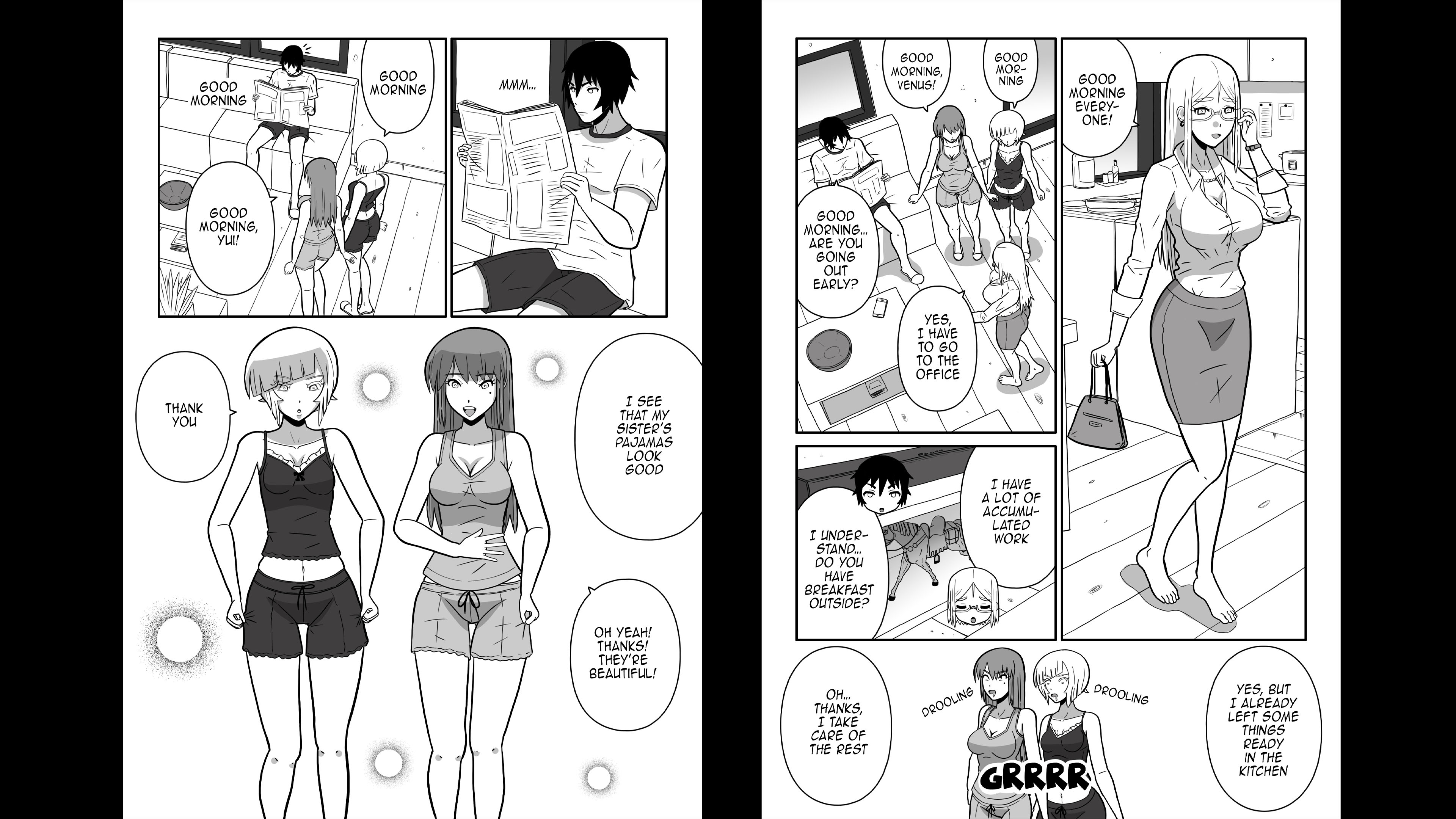 Screenshot 4 for Three Superpowered Girls Moved In With Me After Saving the World! - Chapter 2