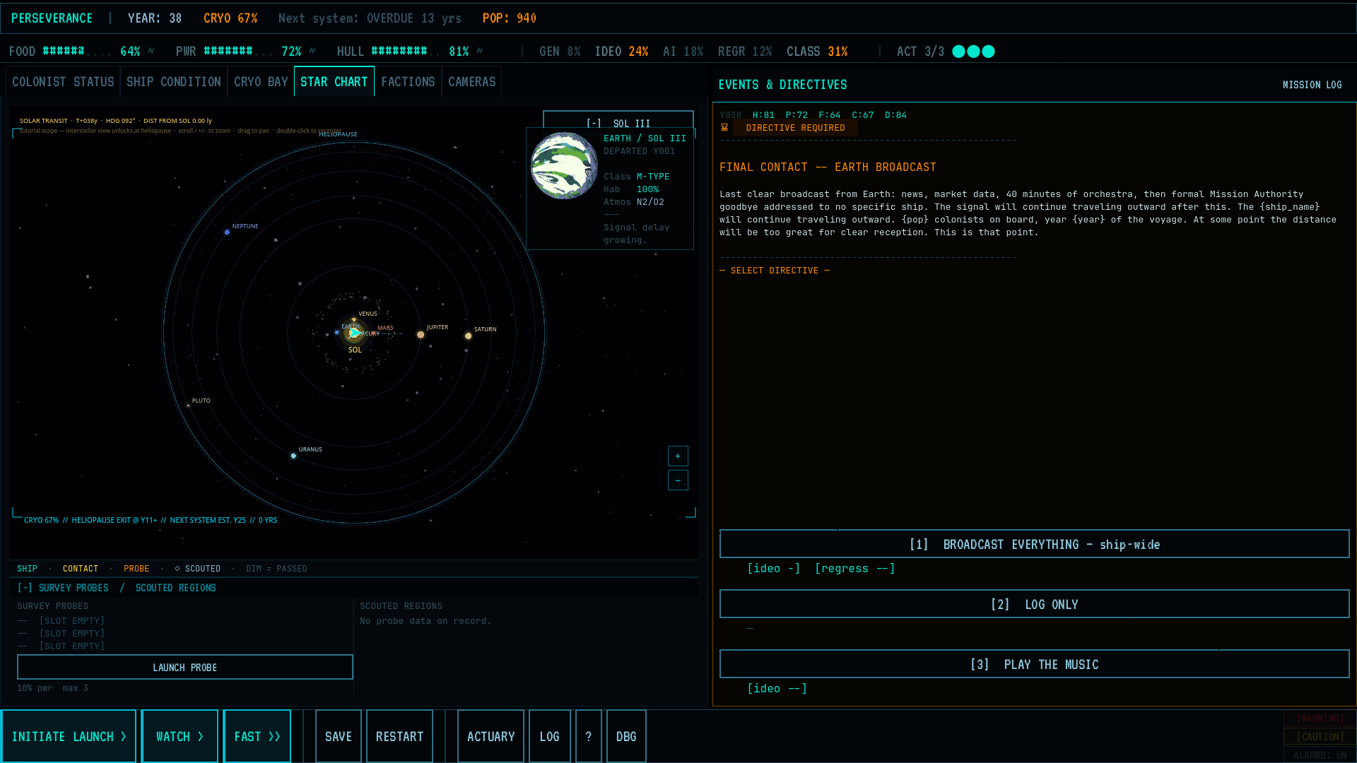 Screenshot 2 for Dead Reckoning: A Generation Ship Simulation