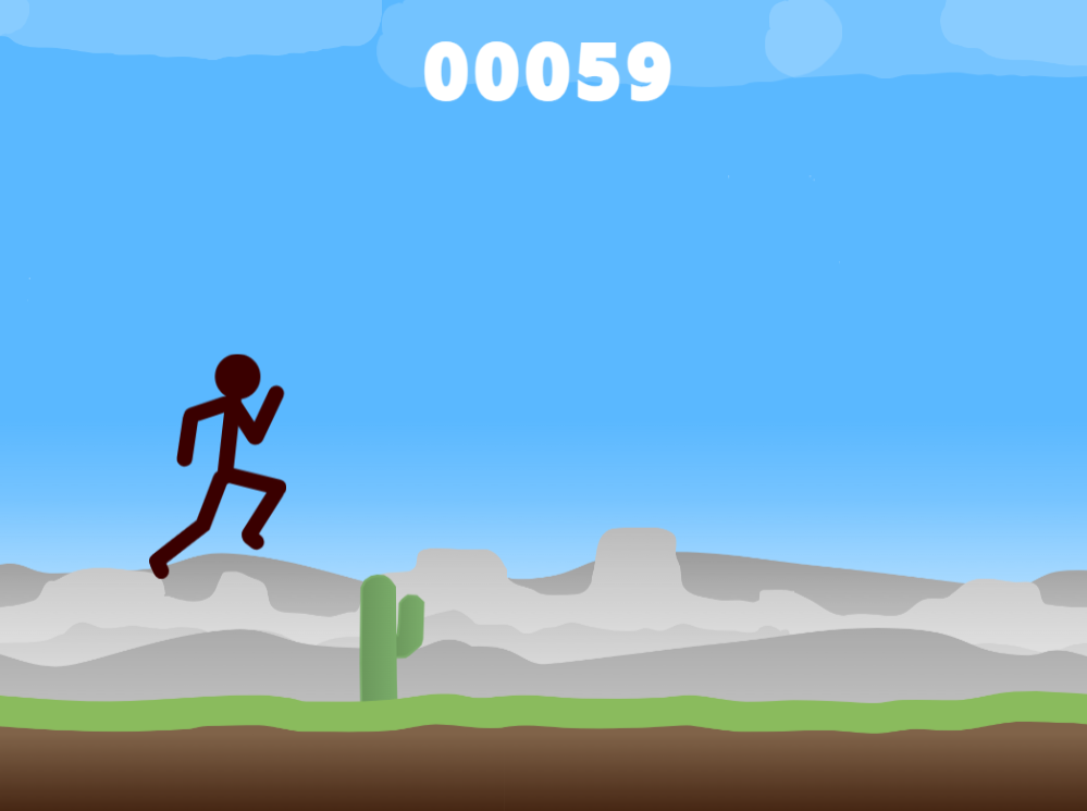 Stickman Map. Running Stickman Run by Ziv Levy