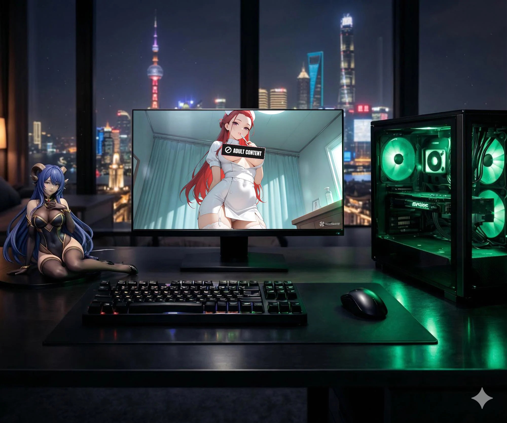 Animated Wallpaper of a Sexy Nurse by NexfileX18