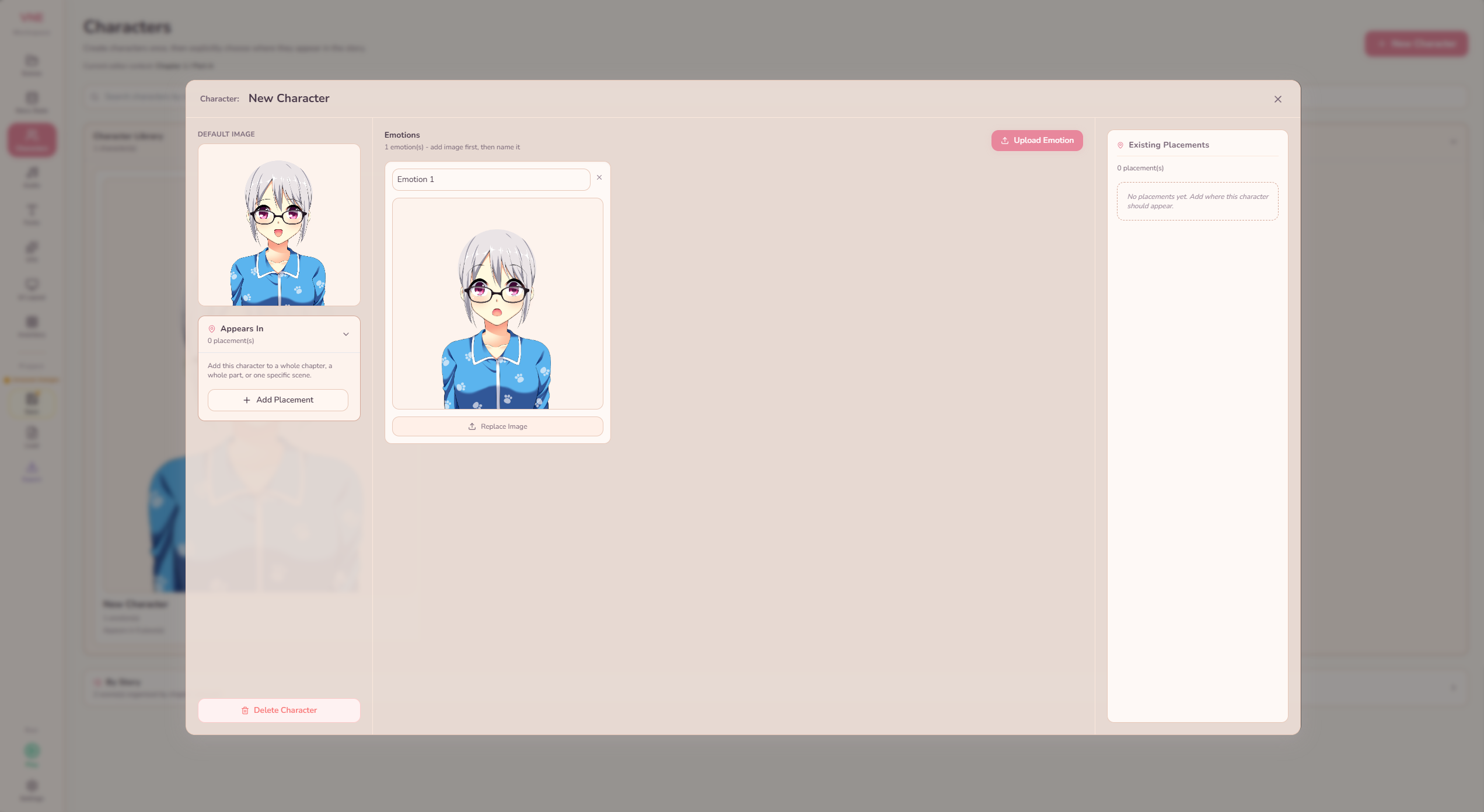 Screenshot 5 for InBrowser No-Code Novel & Adventure Engine | (INOVAE)