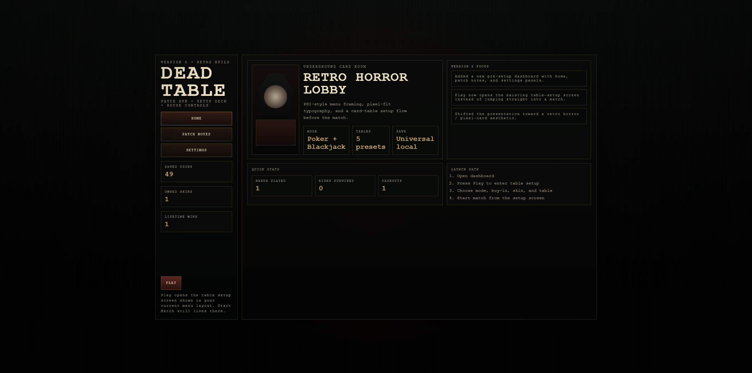 Via Crate Dead Tables by thedevelopingdeveloper