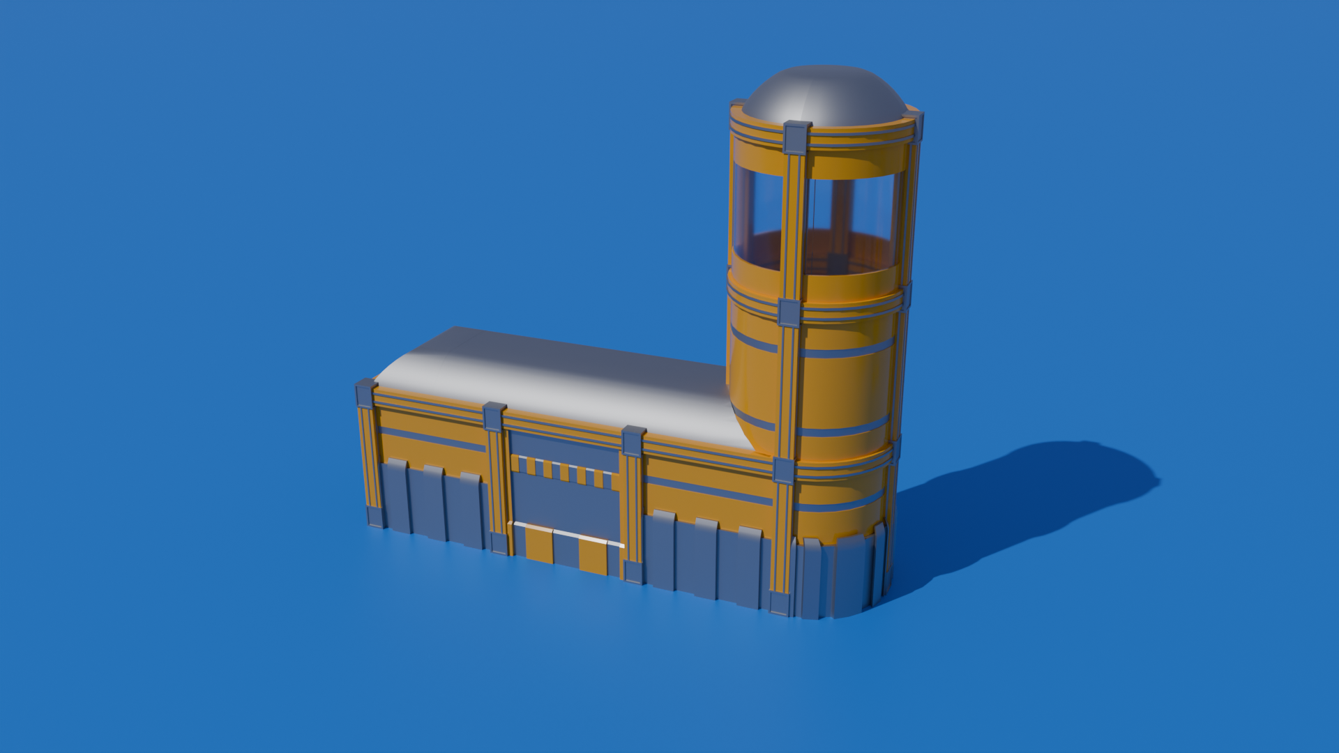 Low Poly Box Building Sci-fi Low Poly - Modular Buildings Pack by FuritayBR