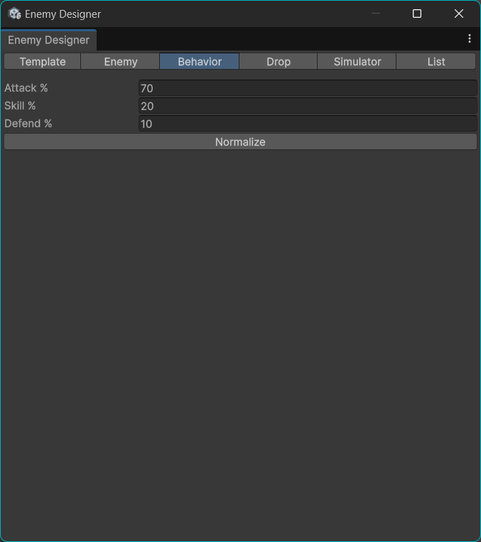 Unity Enemy Designer(PRO) – RPG Enemy Creation & Balance Tool by 268studio