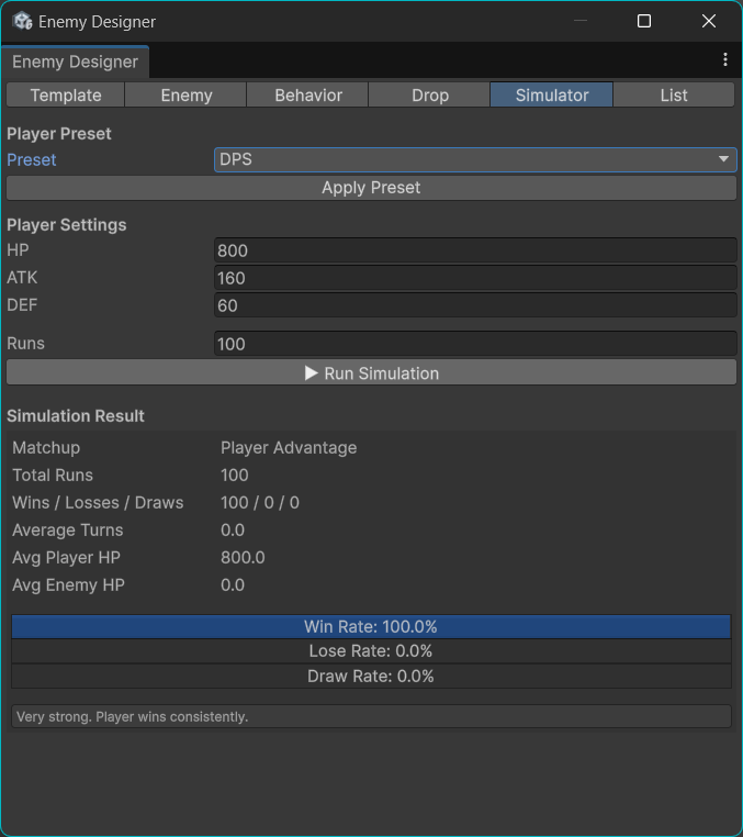 Unity Enemy Designer(PRO) – RPG Enemy Creation & Balance Tool by 268studio