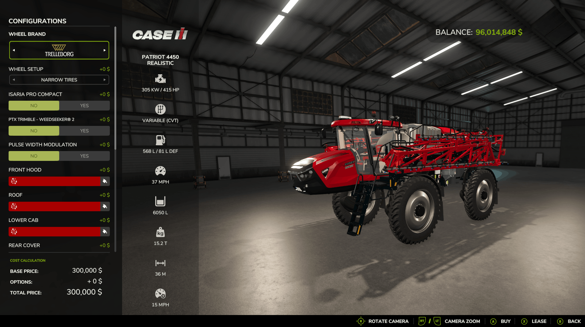 Screenshot 4 for FS25 CaseIH Patriot 4450 Self Propelled Sprayer