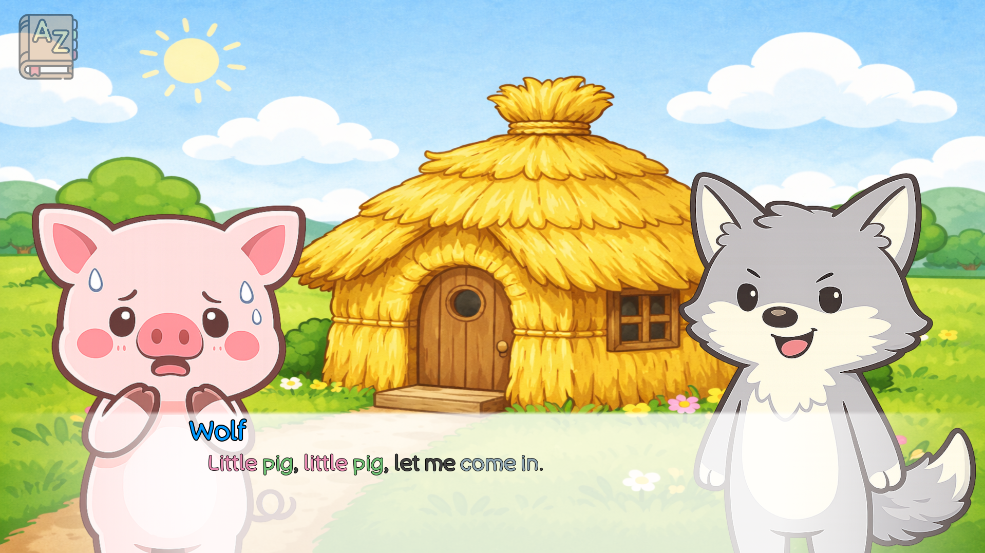 Screenshot 2 for The Three Little Pigs (簡単な英語の絵本)