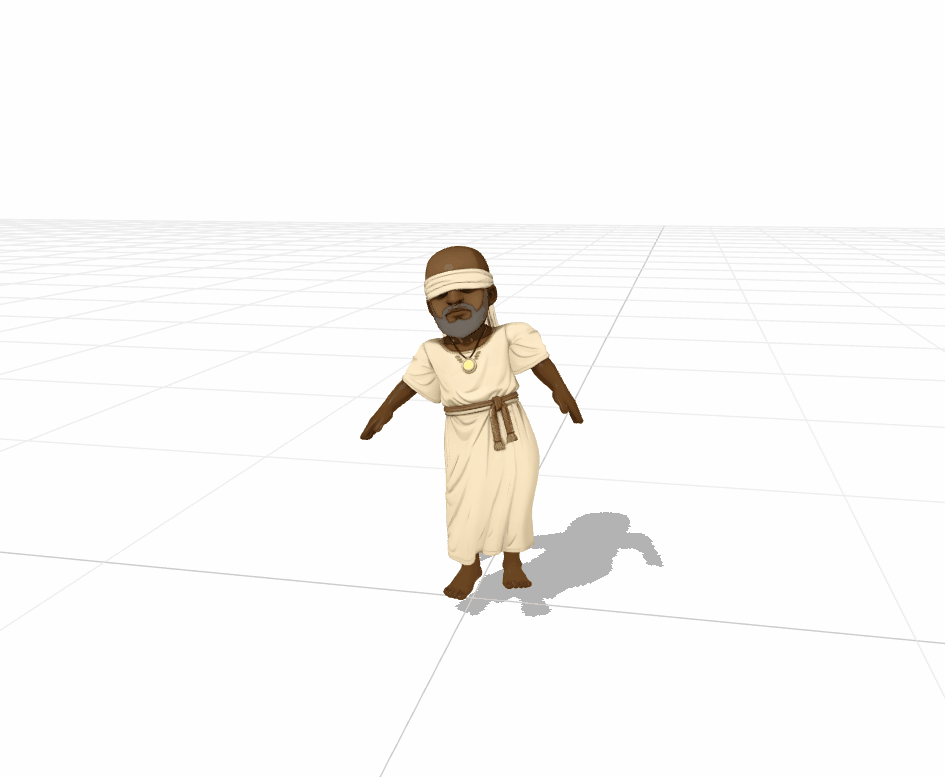 3D Medieval Fantasy Blind Prophet Character Rigged Pack – 3D Model with ...