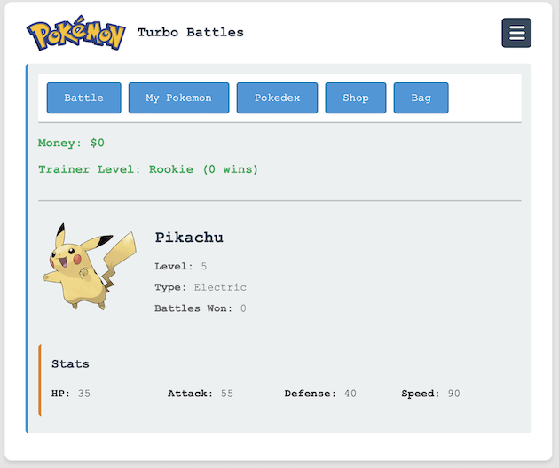 Screenshot 4 for Pokémon Turbo Battles