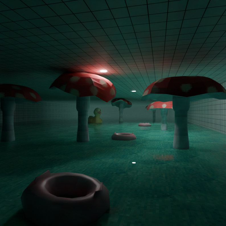 Unity Poolrooms Poolrooms Basics PSX Pack by liminallydreamcore