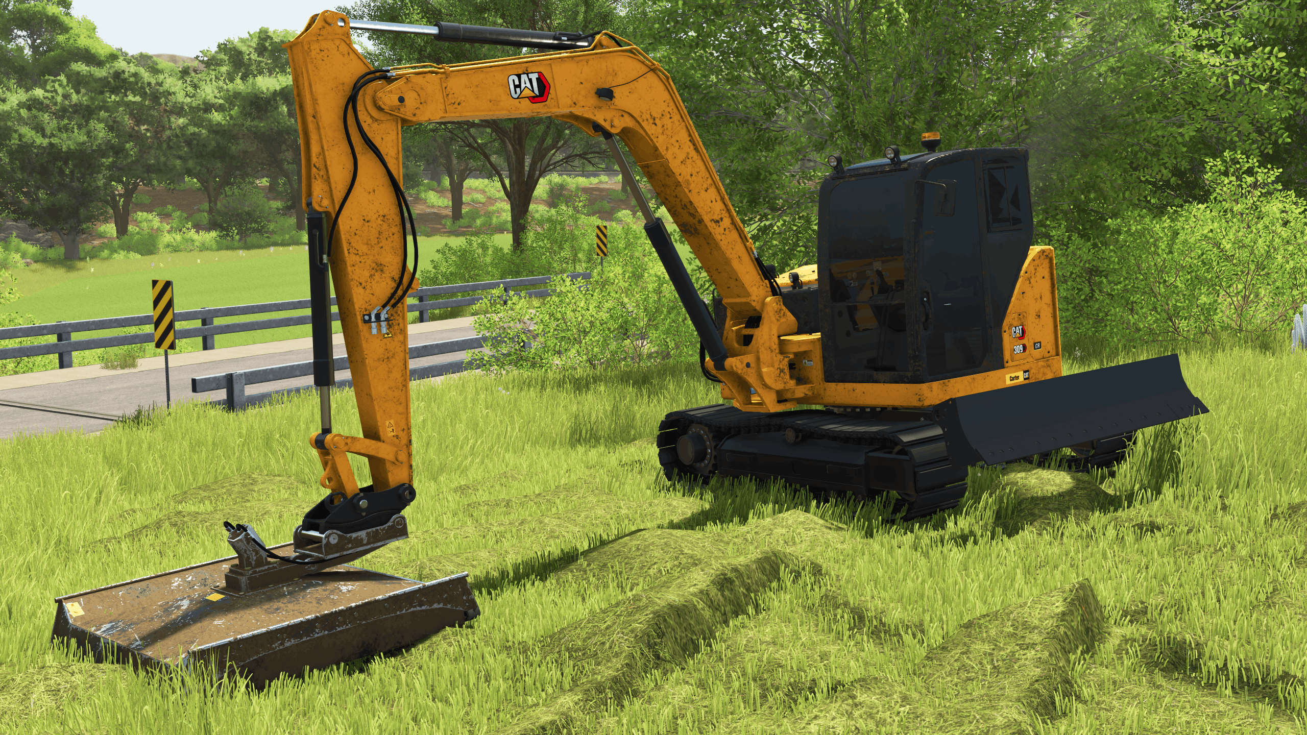 Screenshot 2 for FS25 Cat 309CR Mower