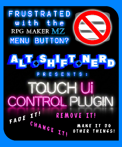 Screenshot 2 for Teach that bossy RPG Maker MZ Touch UI menu button a lesson!