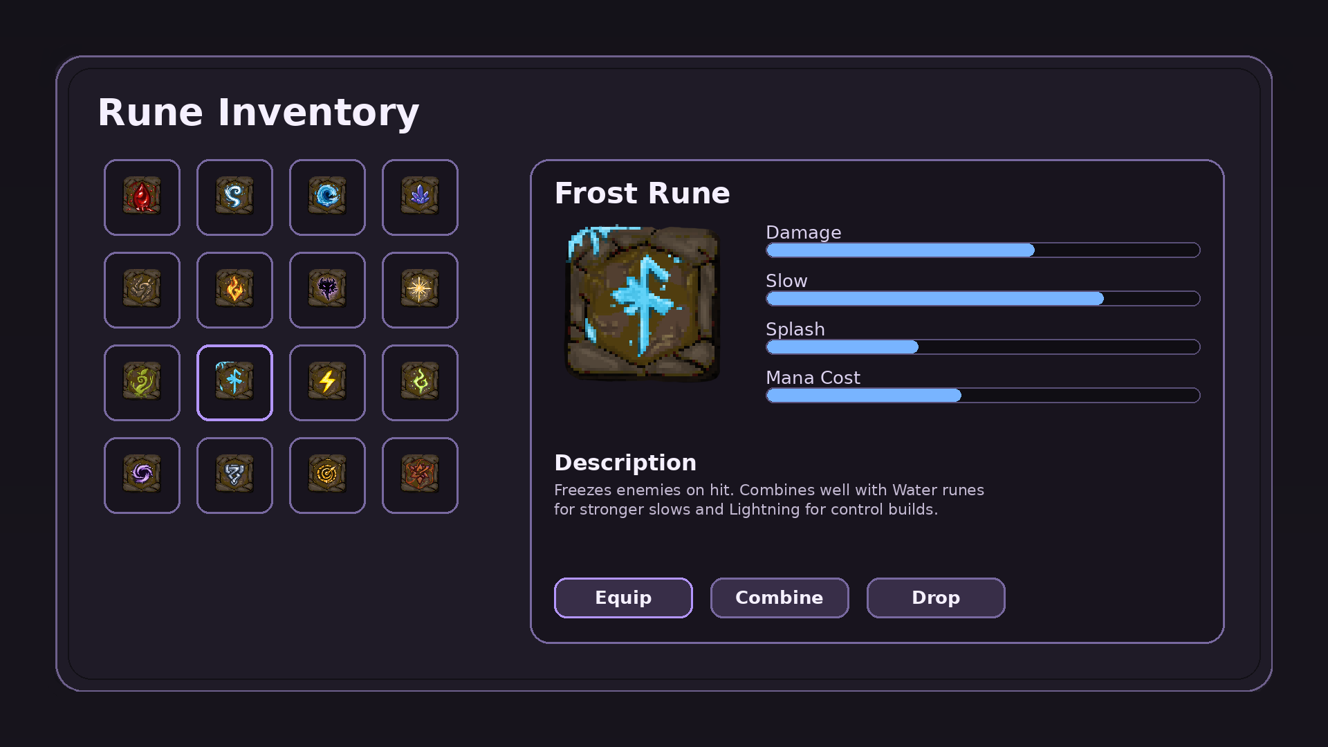 Fantasy Rune Icon Pack – 16 RPG Icons (256px / 64px PNG + PSD) by ...