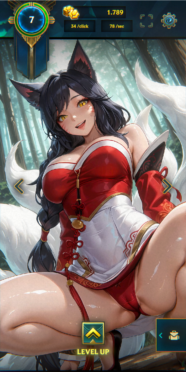 Screenshot 2 for LOL Ahri Idle Clicker