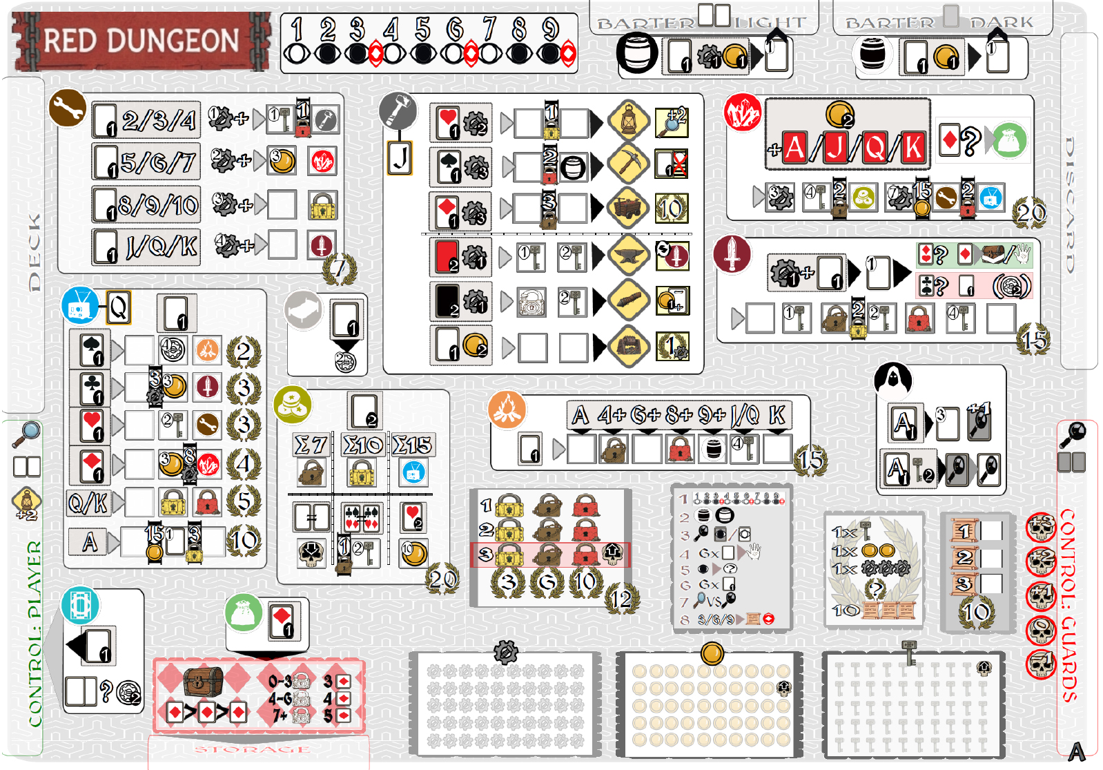 Screenshot 3 for Red Dungeon (print&play game)