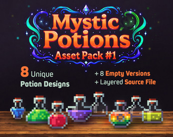 Mystic Potions Asset Pack #1 by Volky