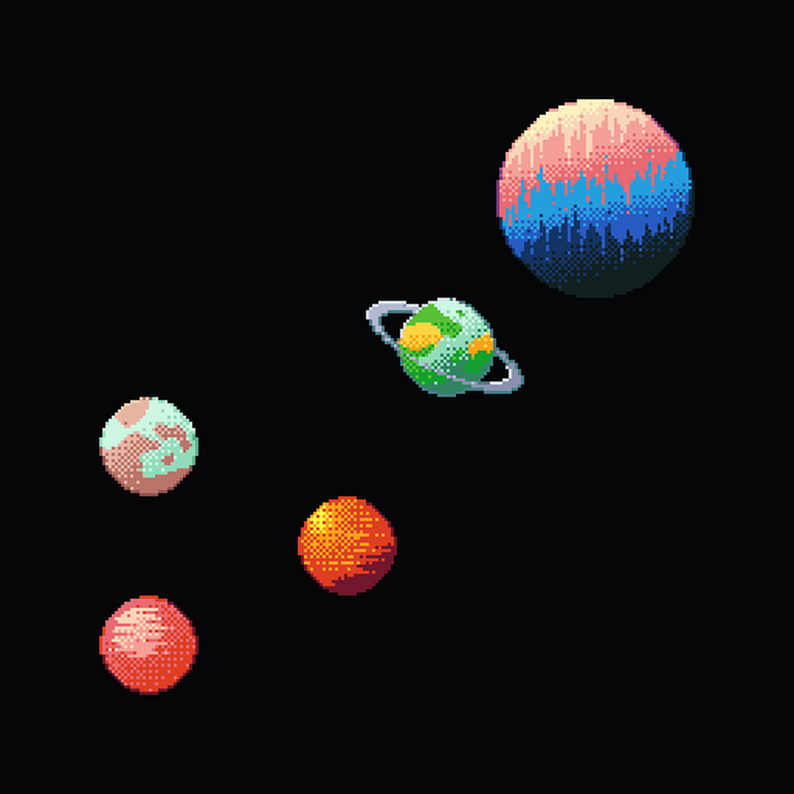 Pixel Planets by Wyvarth