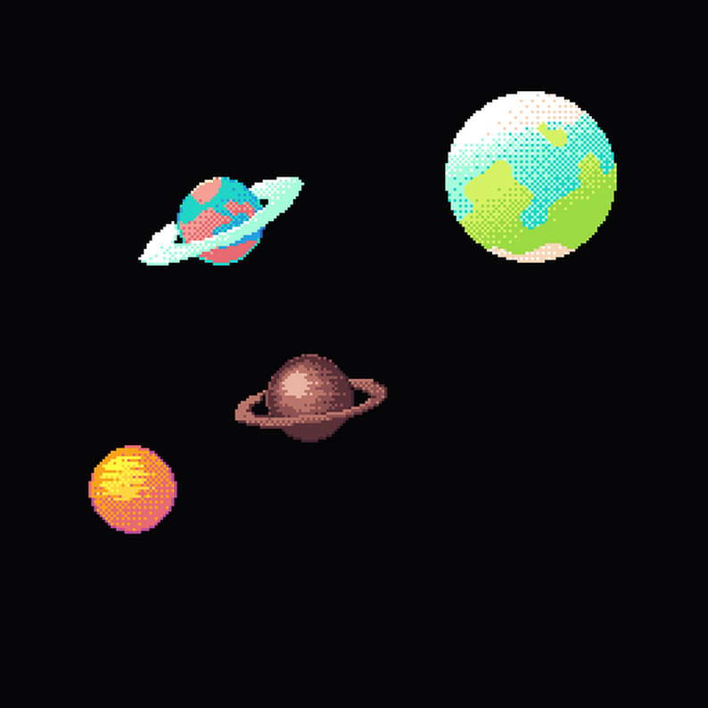 Pixel Planets by Wyvarth