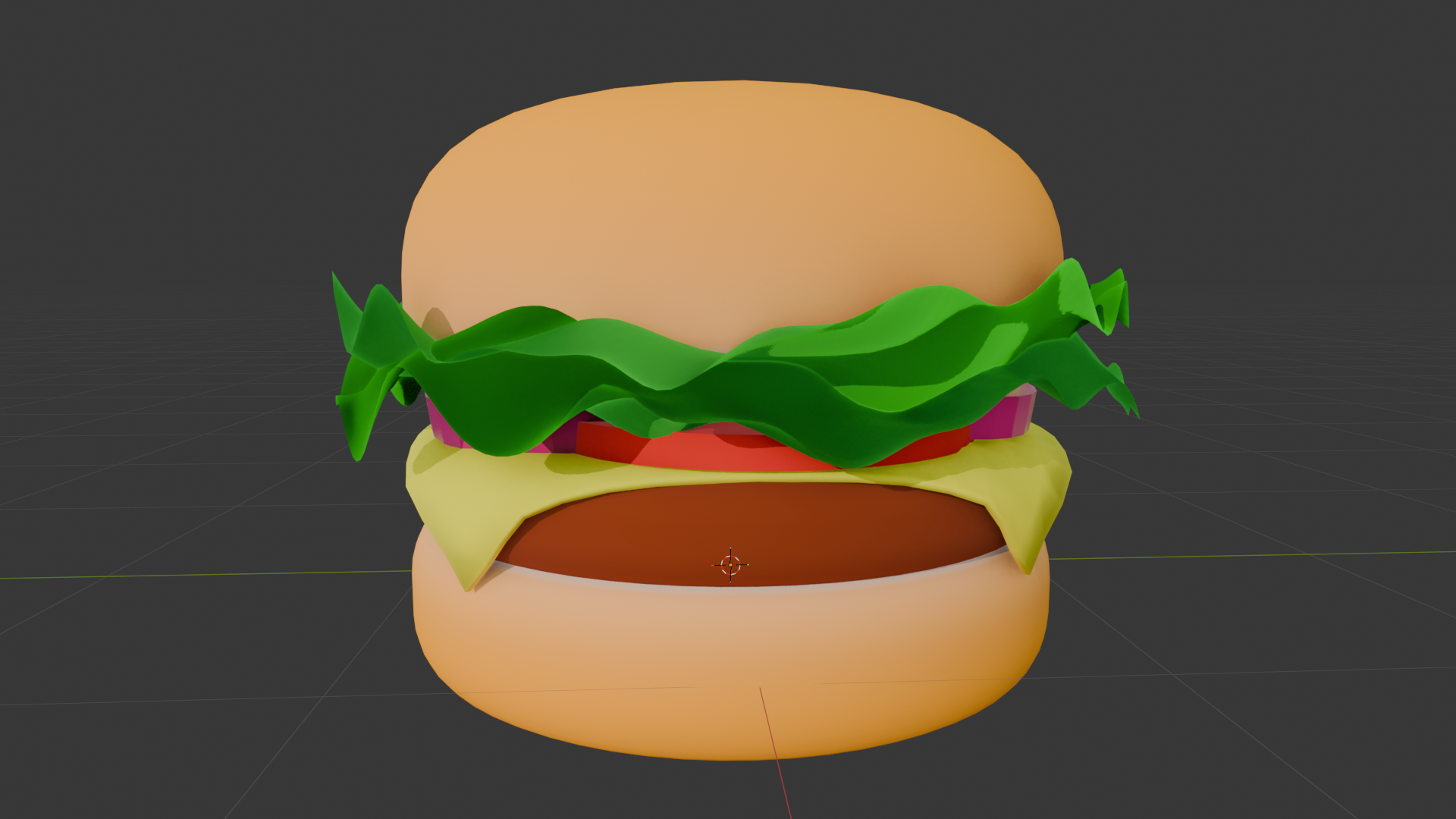 BURGER SIMPLE 3D MODEL by Norwade Studios