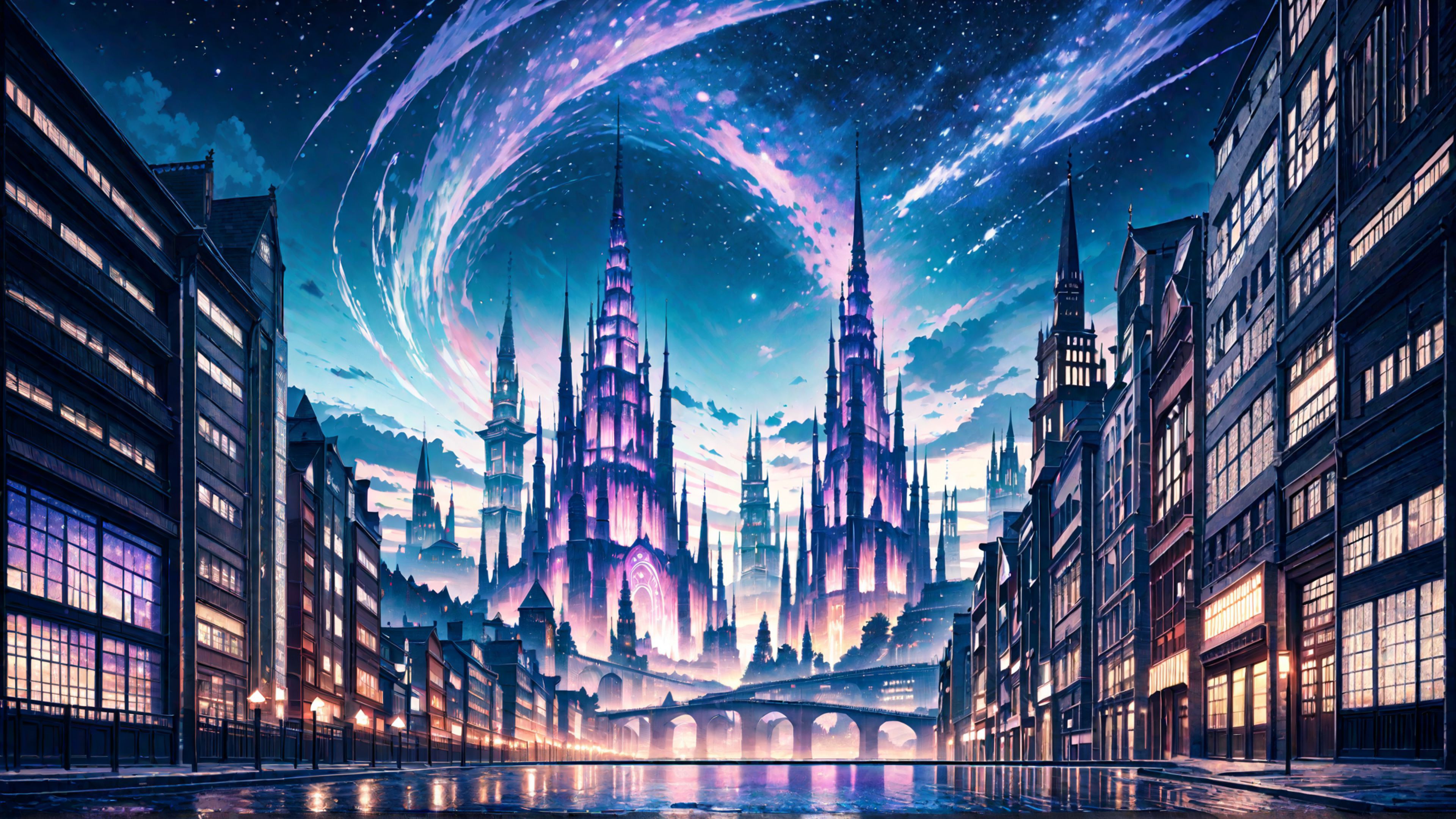 Anime Fantasy City & Hubs [4K] - RPG Background Pack by Vill8tion