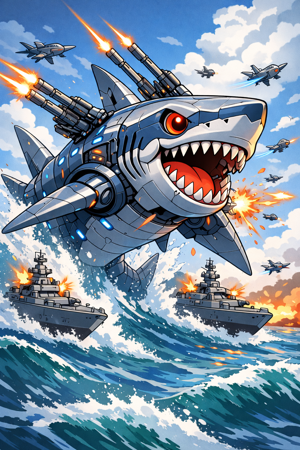 Robo Shark Raid by Rich XR