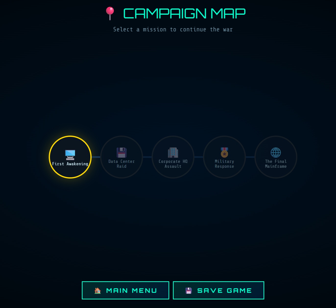 Screenshot 2 for Silicon Uprising: A hybrid RTS, Tower Defense, and Tactical War game