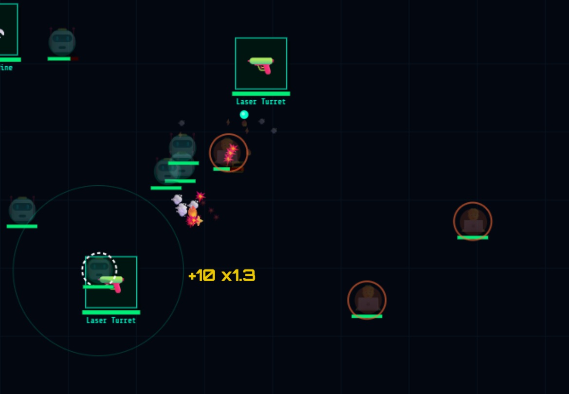 Screenshot 5 for Silicon Uprising: A hybrid RTS, Tower Defense, and Tactical War game