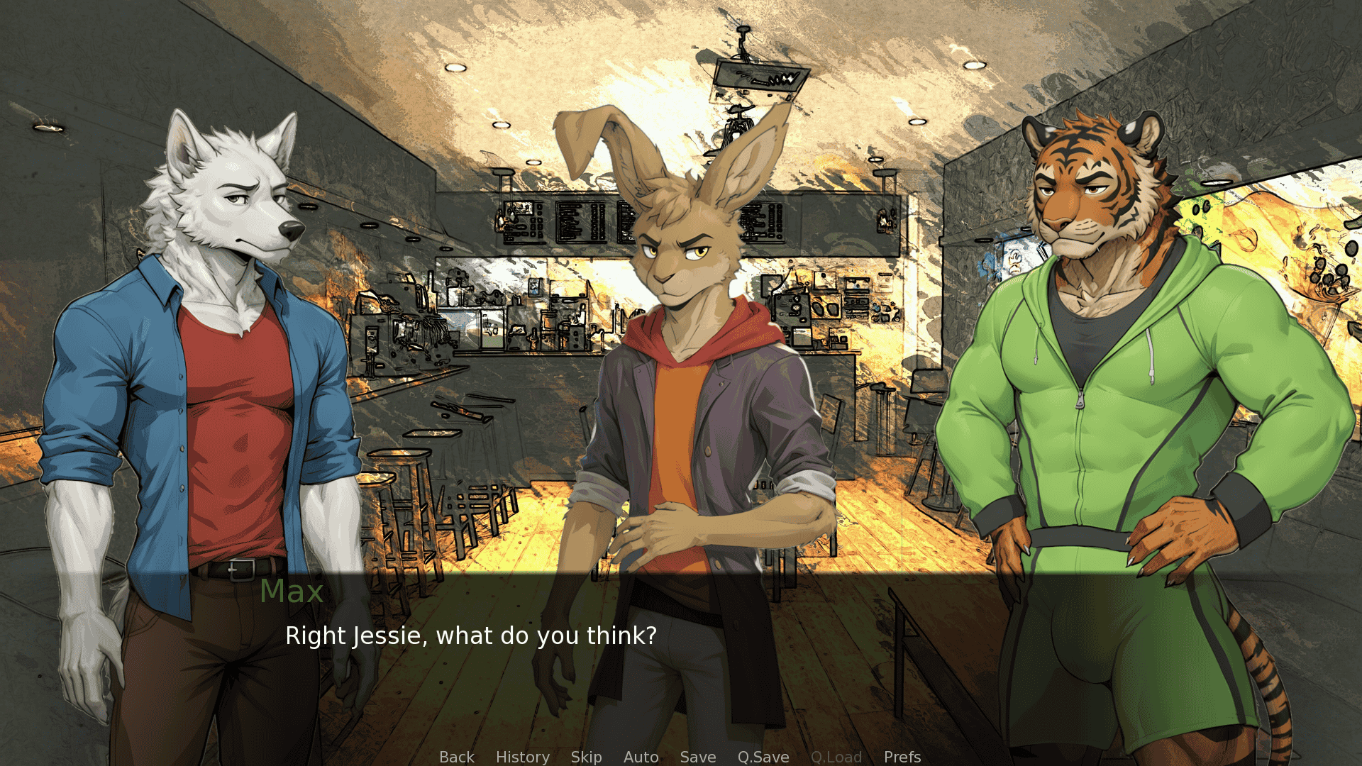 Screenshot 4 for Golden Days? A Furry Visual Novel