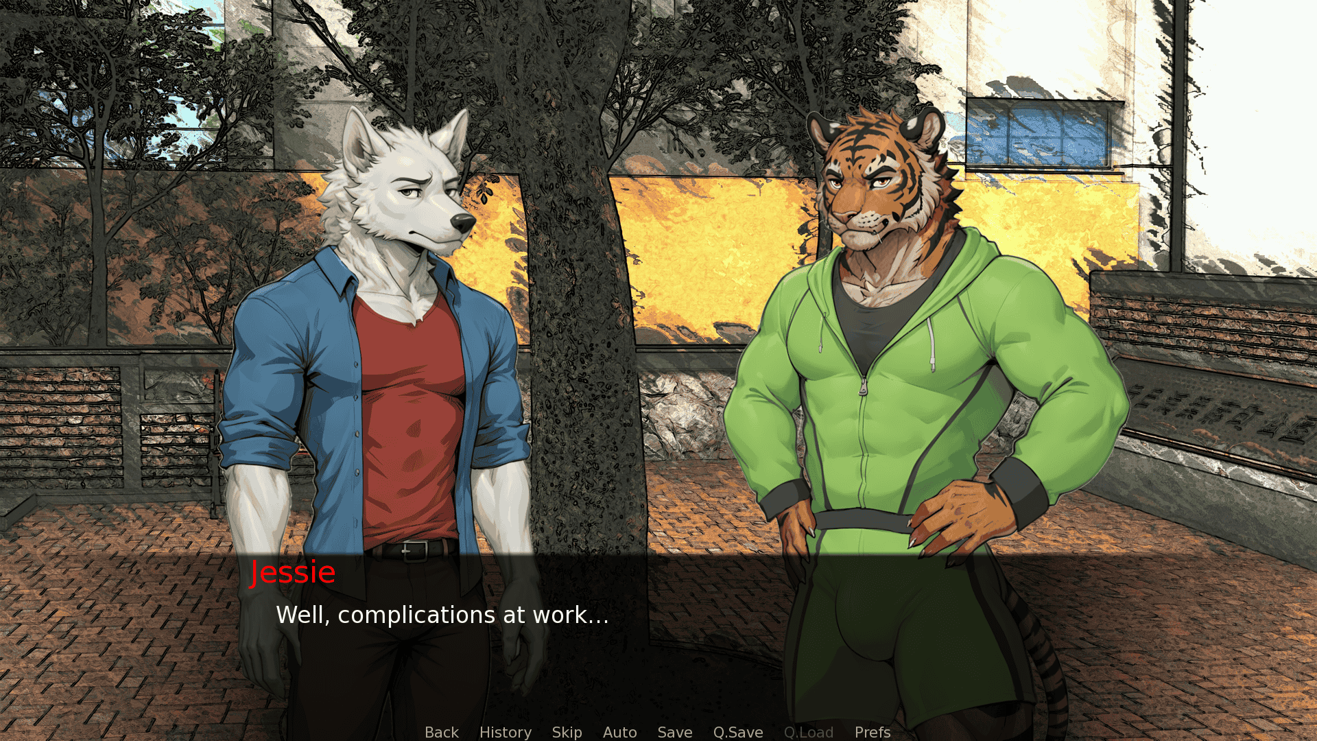 Screenshot 5 for Golden Days? A Furry Visual Novel
