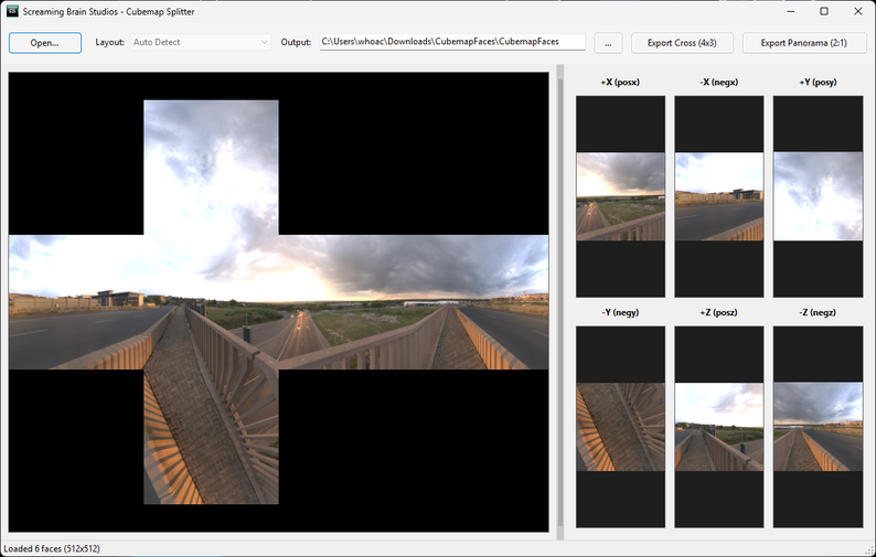 Cubemap Splitter by Screaming Brain Studios