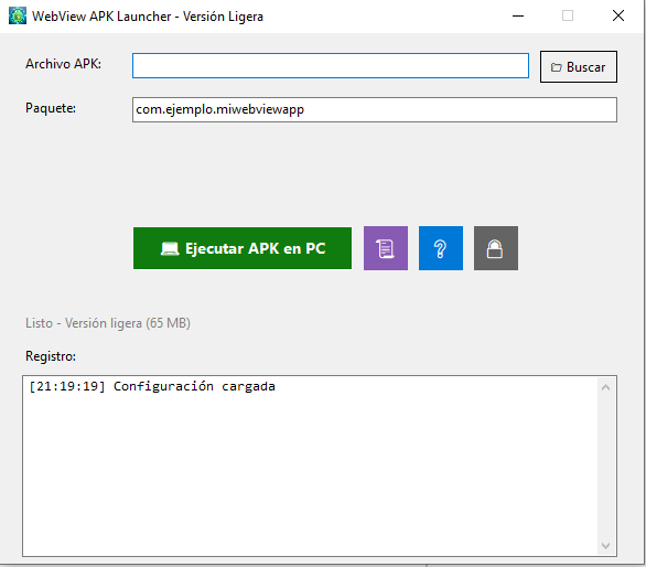 Screenshot 3 for WebView APK Launcher - Run Android WebView APKs on Windows 32 bit