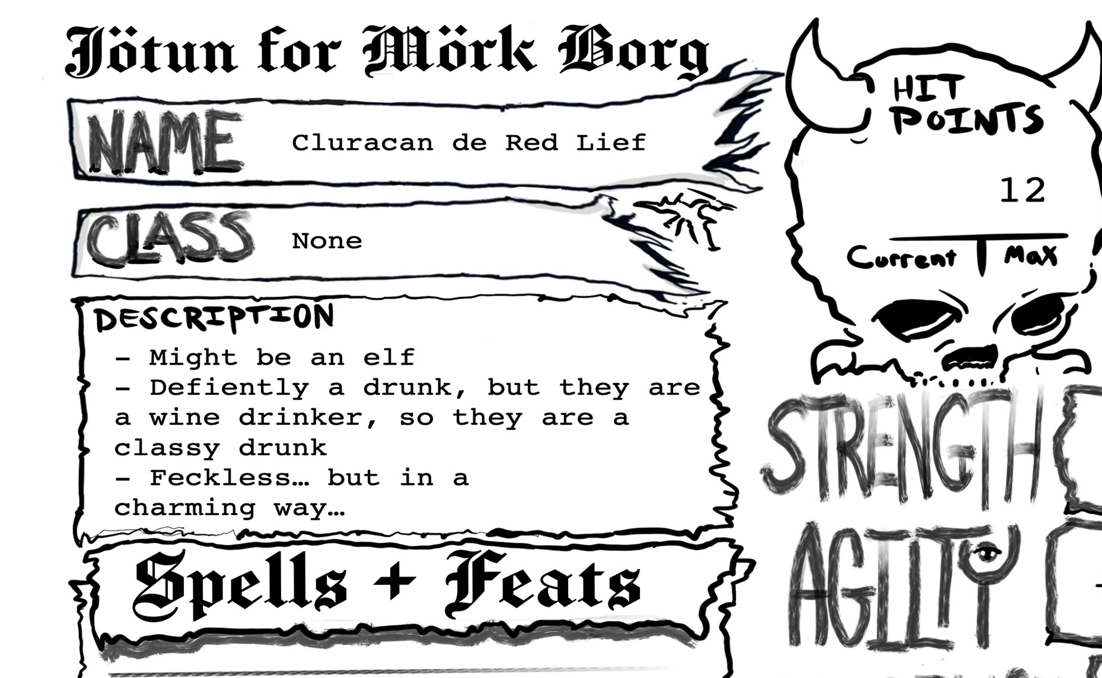 Screenshot 3 for New Mörk Borg Character Sheet