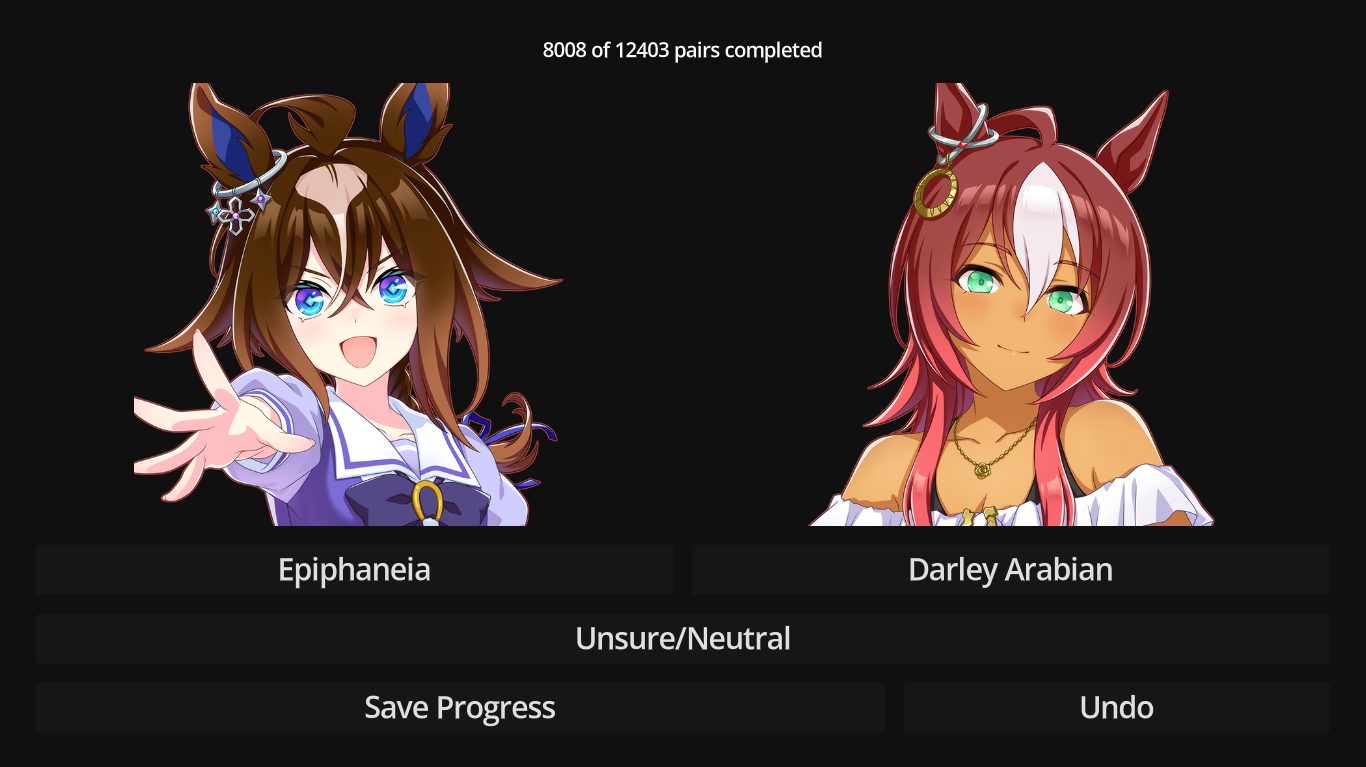 Screenshot 4 for Umamusume Character Ranking Quiz