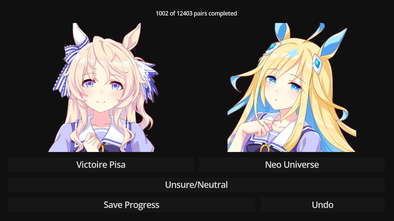 Screenshot 3 for Umamusume Character Ranking Quiz
