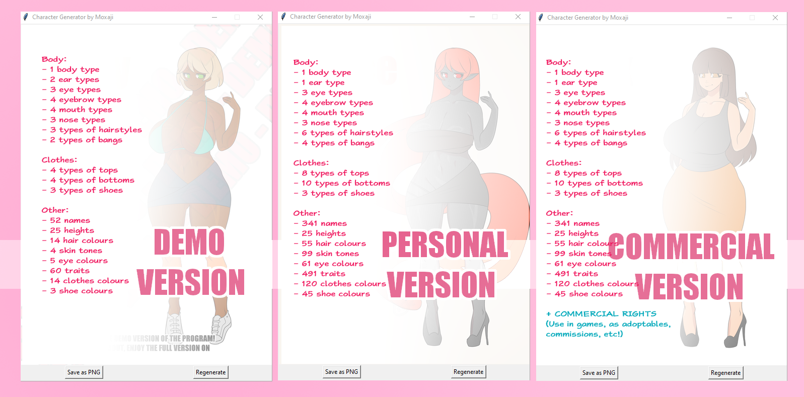 Screenshot 3 for Moxaji's Random Character Generator 2.0!