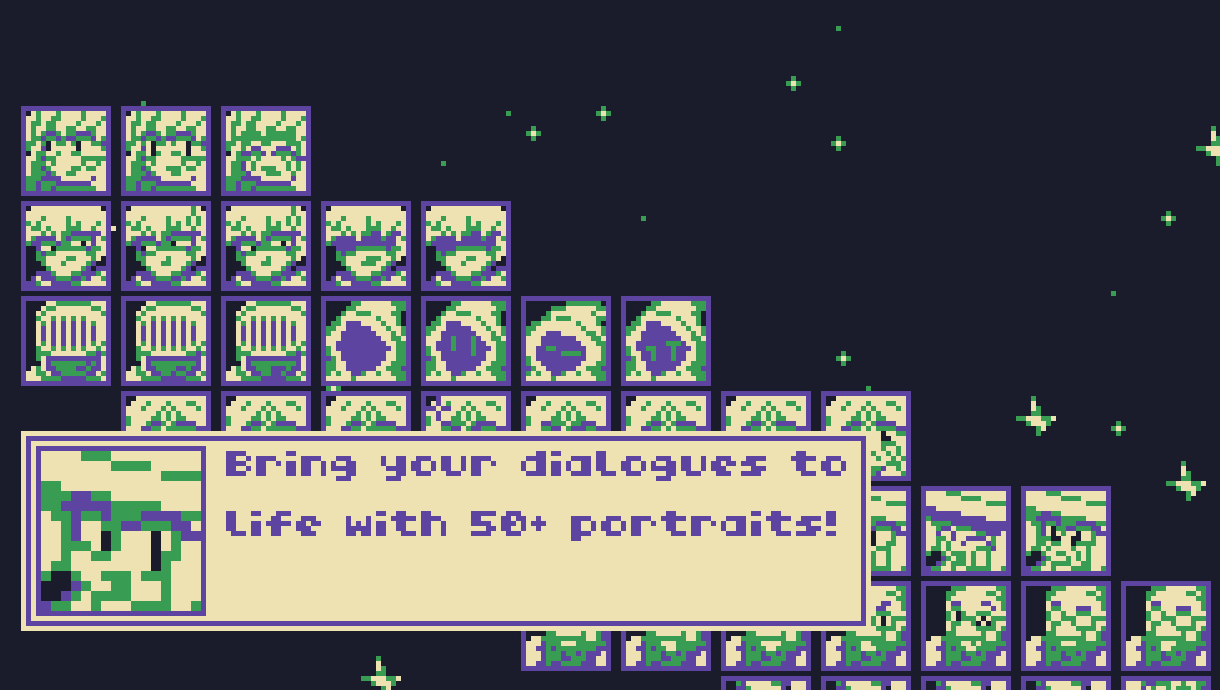 Game boy portraits pack - RPG Character Portrait Pack(+50 icons) by ...