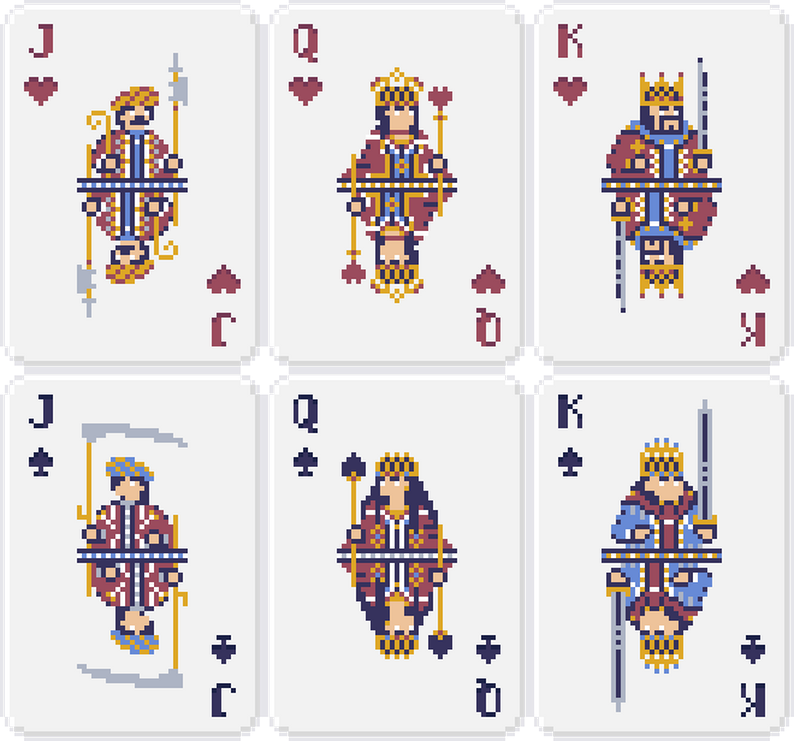 Pixel Card Decks by opersze