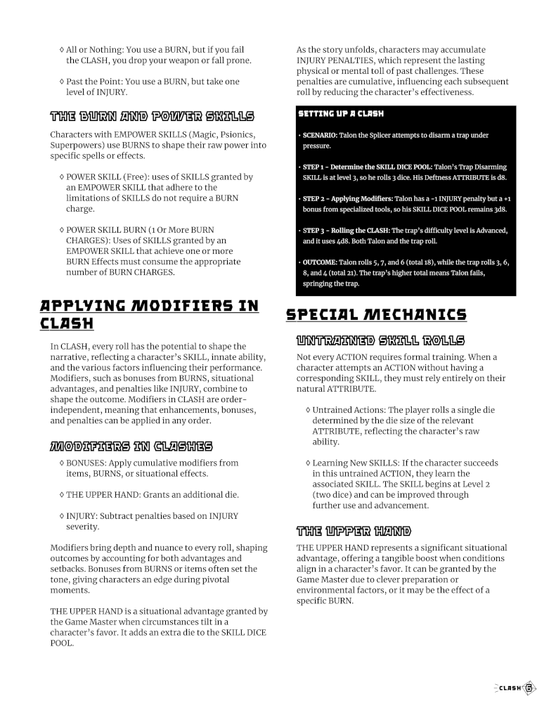Screenshot 4 for CLASH: The Opposed-Roll, Skill-Based RPG