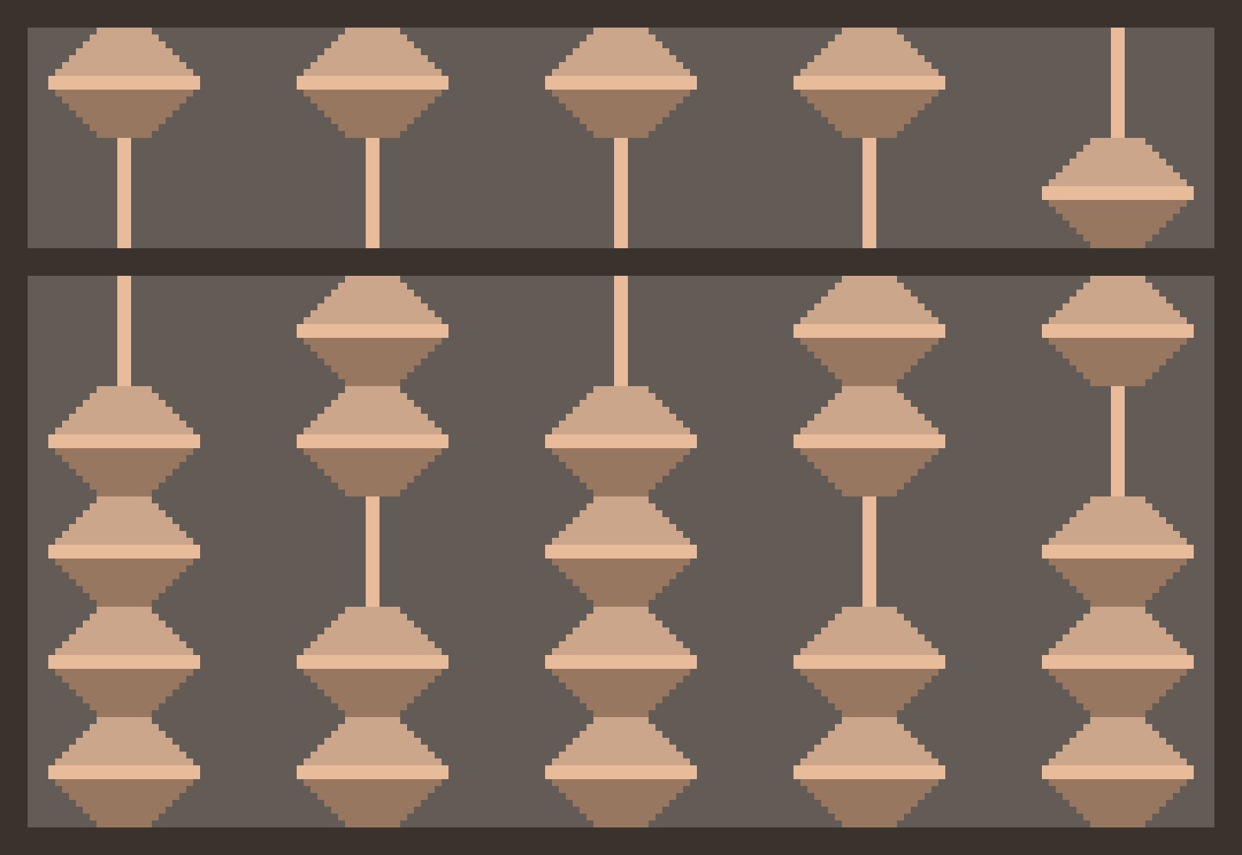 5-Rod Pixel Soroban Example