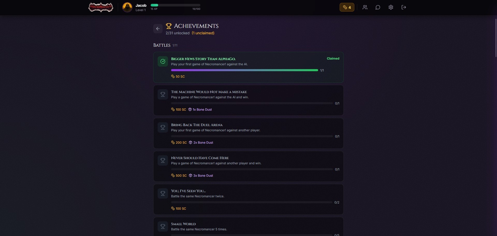 Mdn Game Necromancer! A Dark Fantasy PvP Card Game by MDN