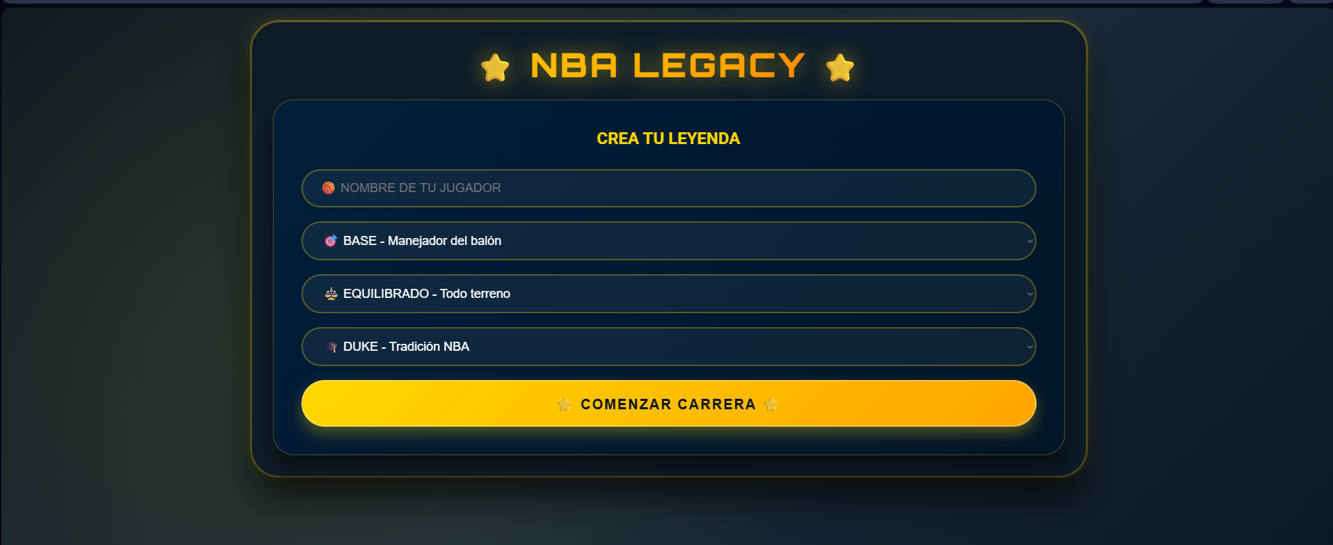 NBA Legacy Simulator by luis_.03