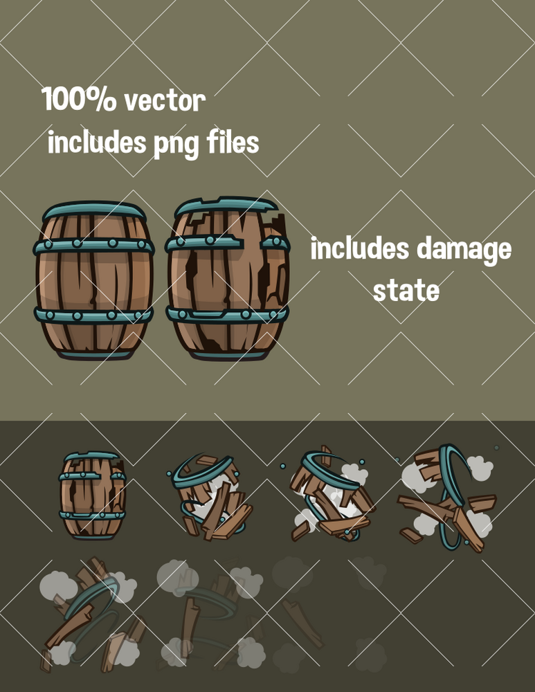 Exploding barrel by Robert Brooks - gamedeveloperstudio.com