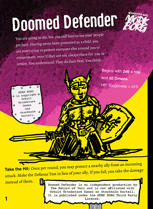 Screenshot 3 for Doomed Defender - A New Mörk Borg Class