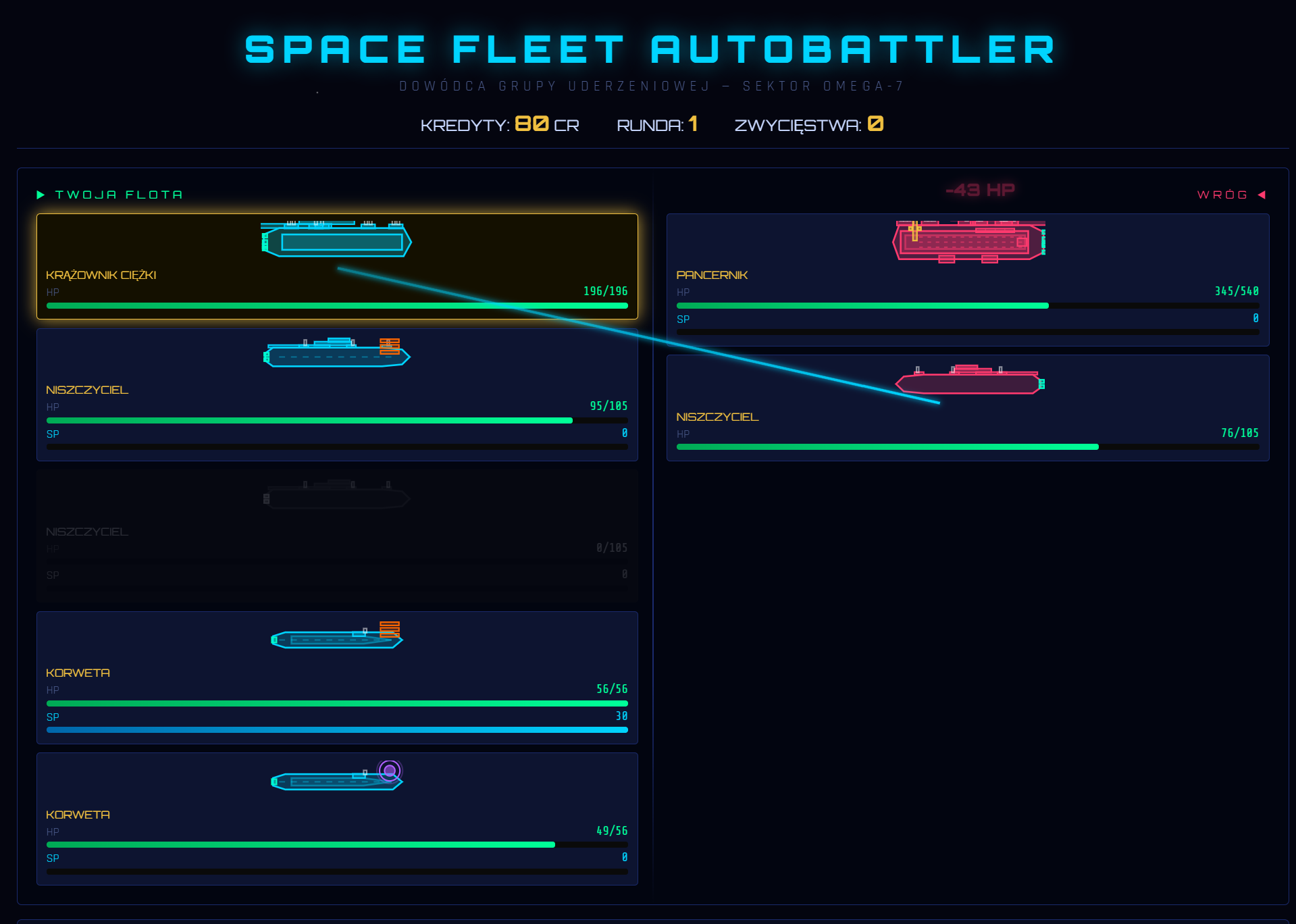 Screenshot 2 for Space Fleet Autobattler